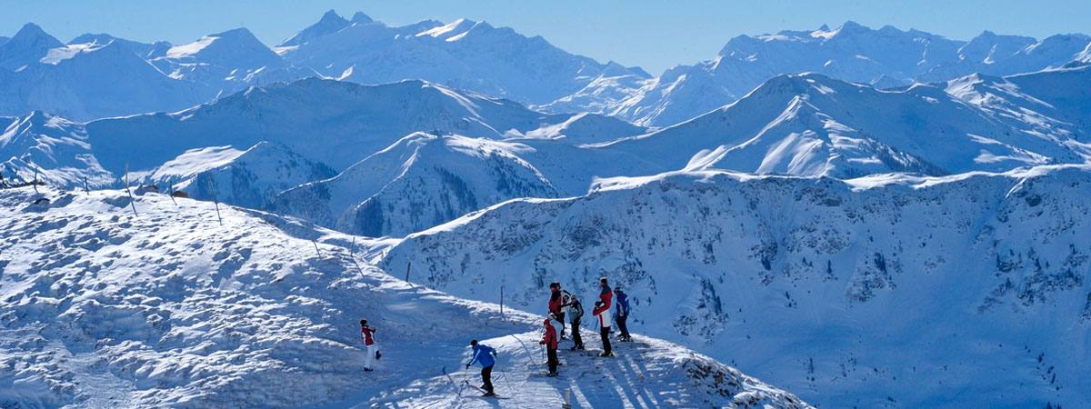 Skigebiet Ausblick