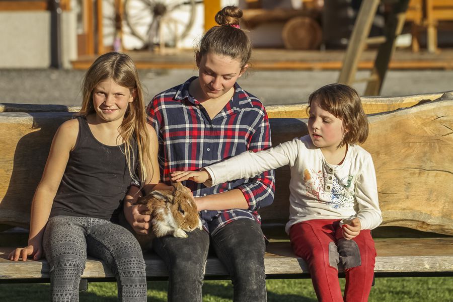 Der Außenbereich unseres Bauernhofs in Waidring